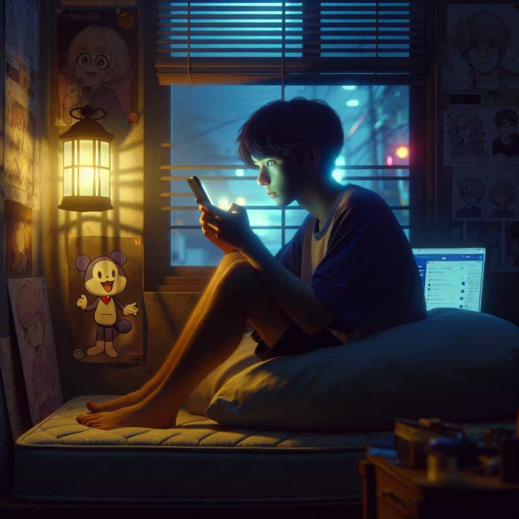 Social networking platform trends late night.