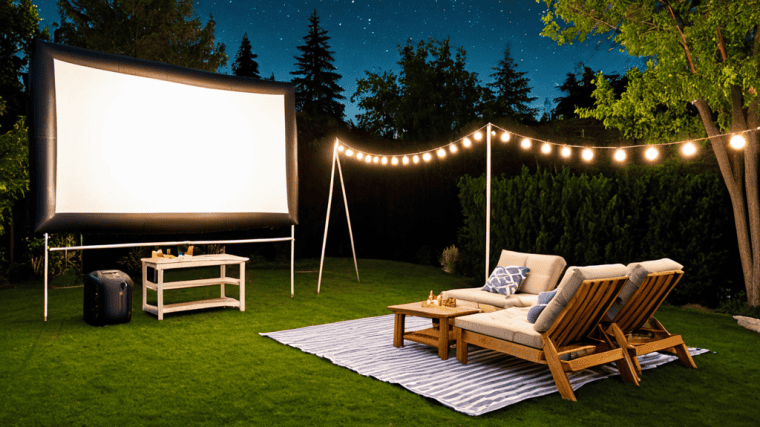 Portable projectors for outdoor movies guide