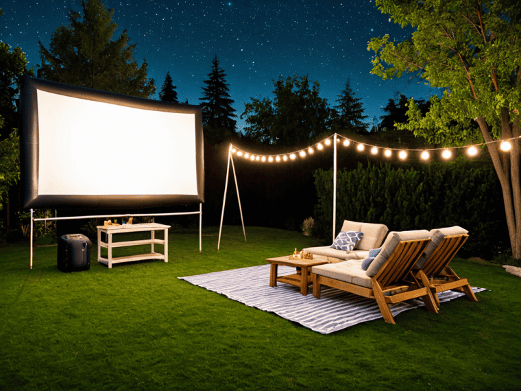 Portable projectors for outdoor movies guide