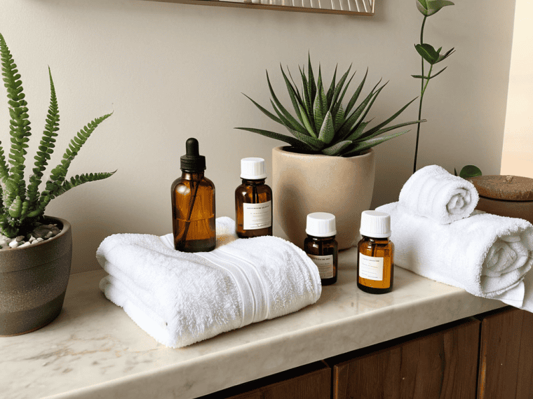Wellness products on display