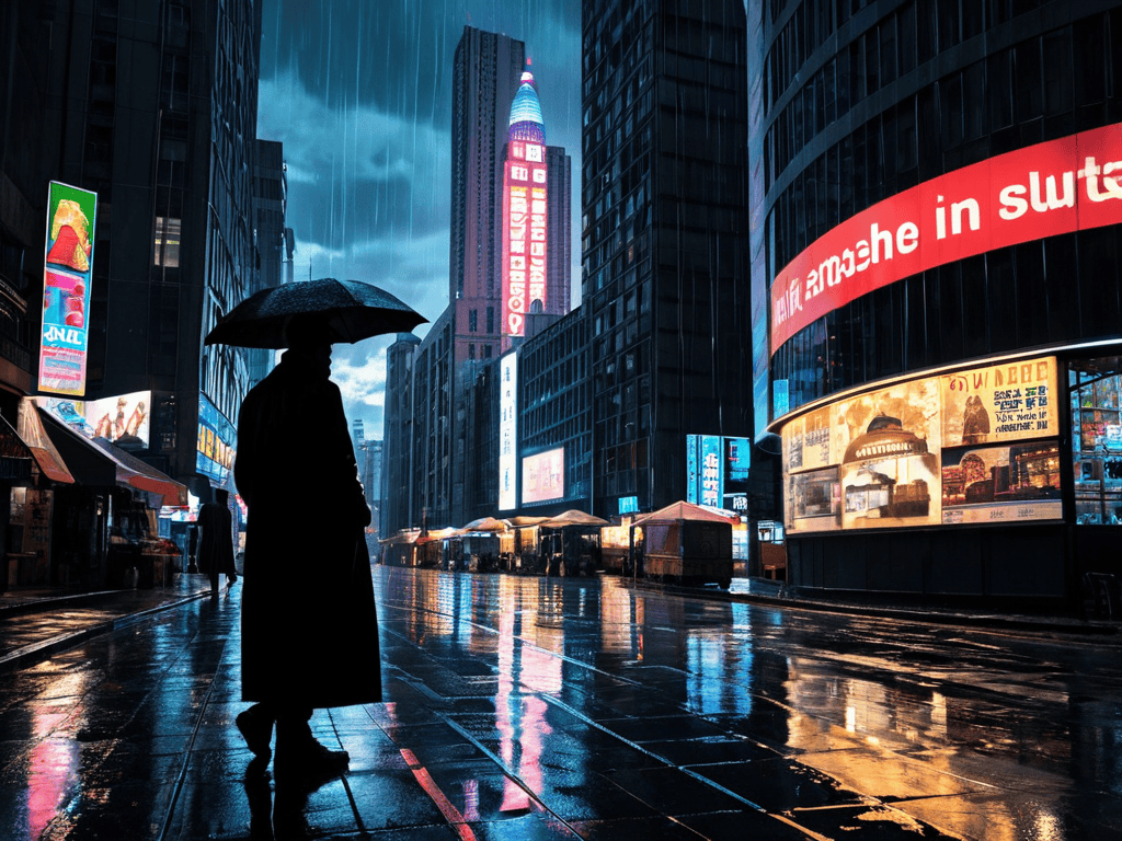 Dark Futures and Virtual Dreams cityscape