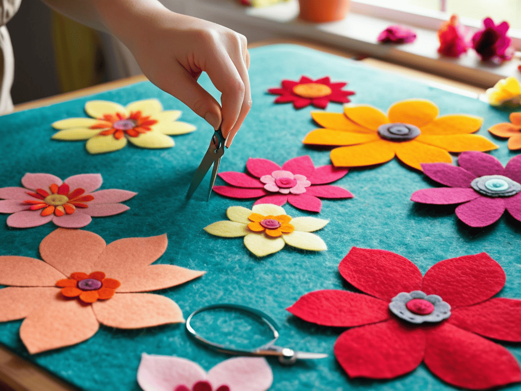 Felt Flower Making Craft