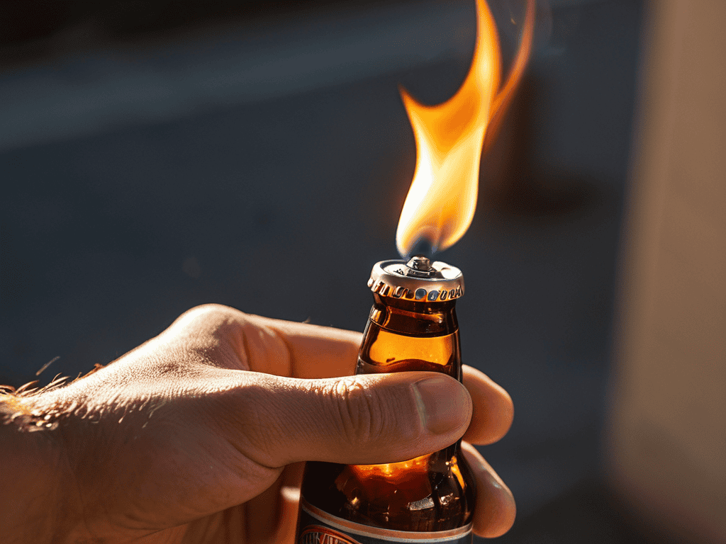 Beer lighter opening tips
