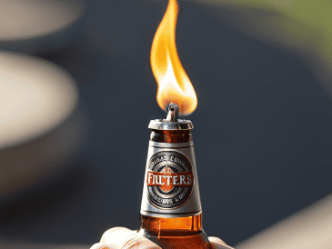 Opening Beer with Lighter