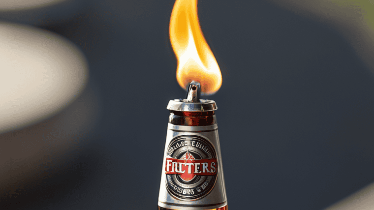 Opening Beer with Lighter