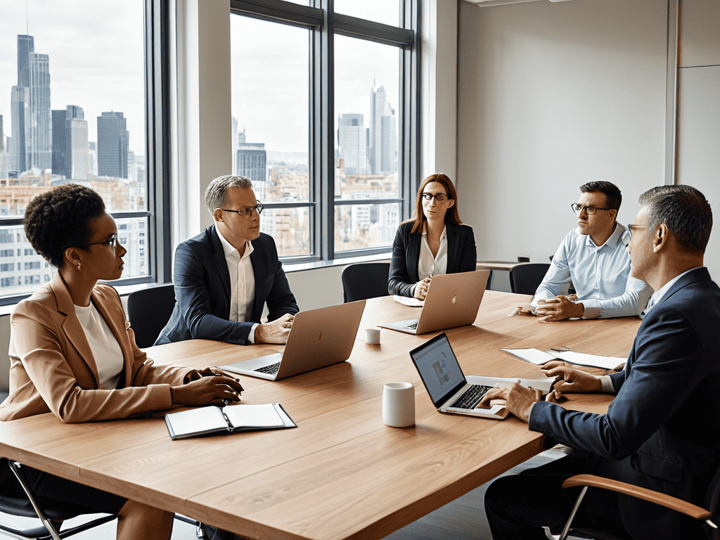 Outsourcing business strategy concept