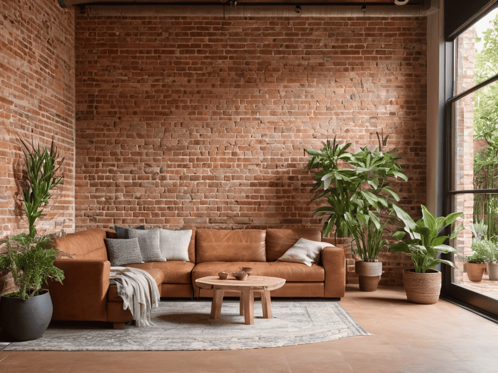 Embracing Natural Aesthetics exposed brick design