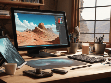 Digital art with Texture Overlays